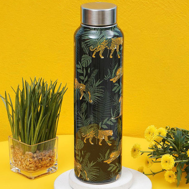 Wild Jungle Print Stainless Steel Water Bottle | 3 x 10 inches