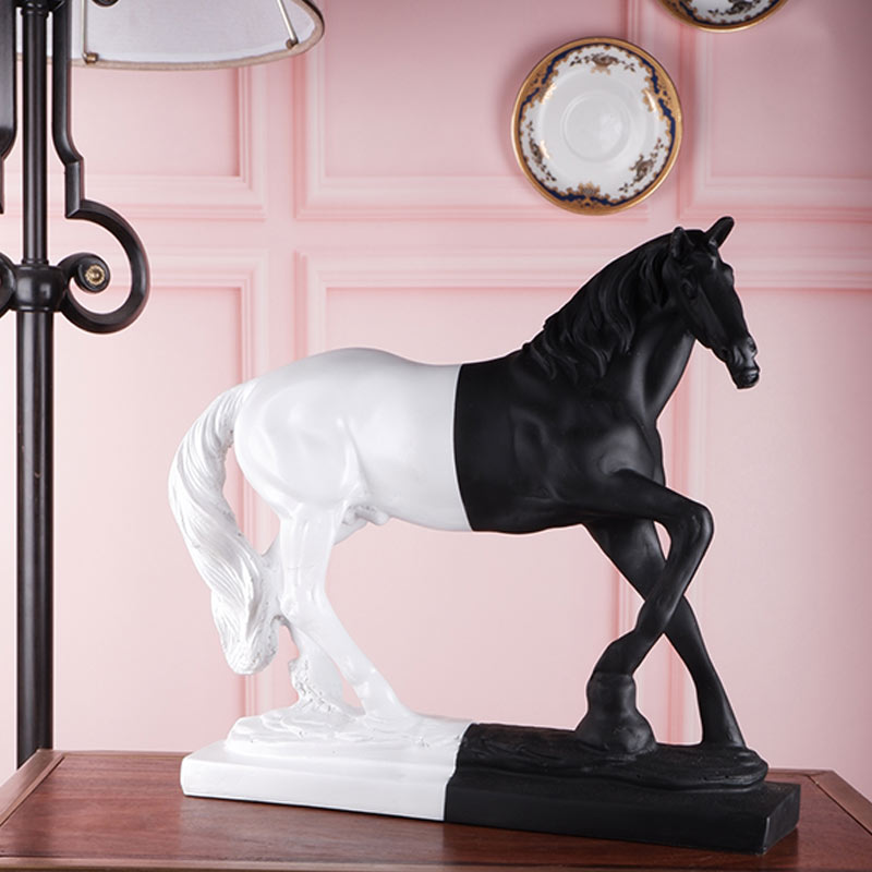 Isabella Premium Fengshui Horse I Multiple Colors White & Black
