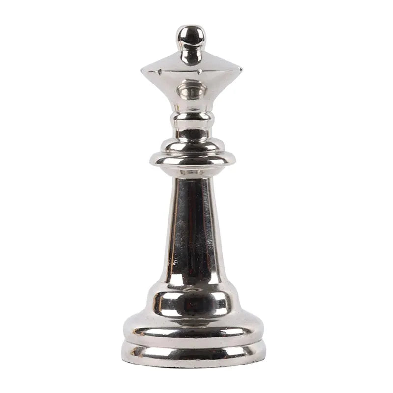 Large Chess King Queen | Multiple Colors Silver