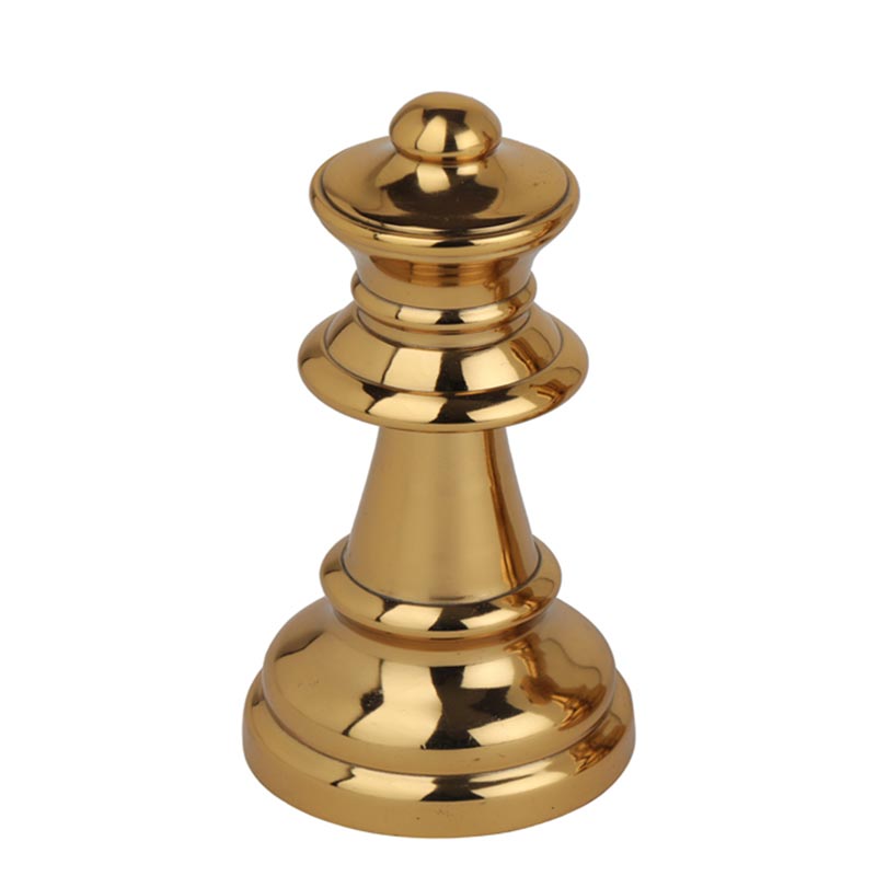 Decorative Large Chess Queen | Multiple Colors Gold