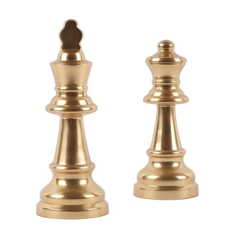 Large Chess King Queen | Multiple Colors Gold