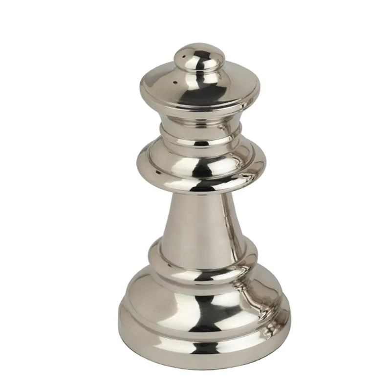 Decorative Large Chess Queen | Multiple Colors Silver