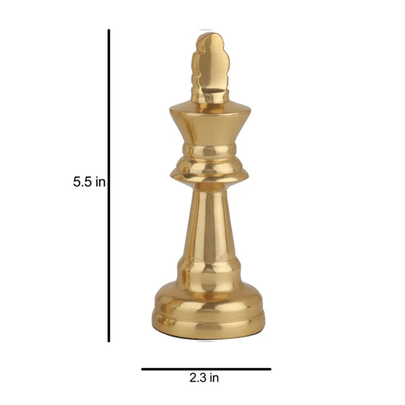 Decorative Small Chess King | Multiple Colors Gold