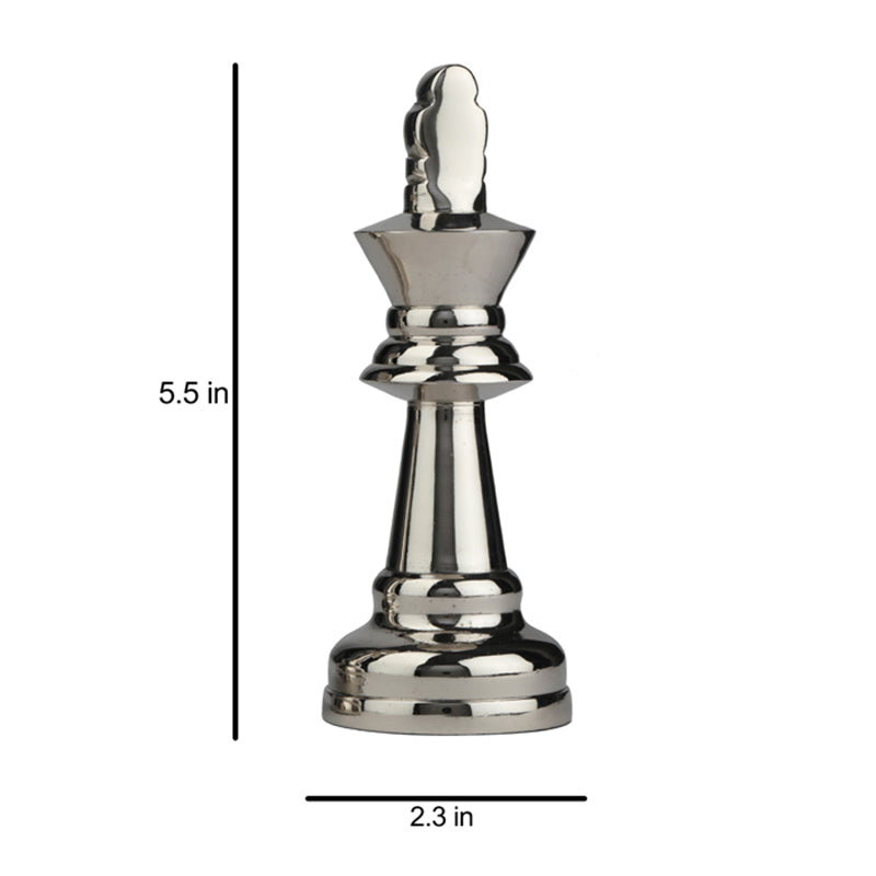 Decorative Small Chess King | Multiple Colors Silver