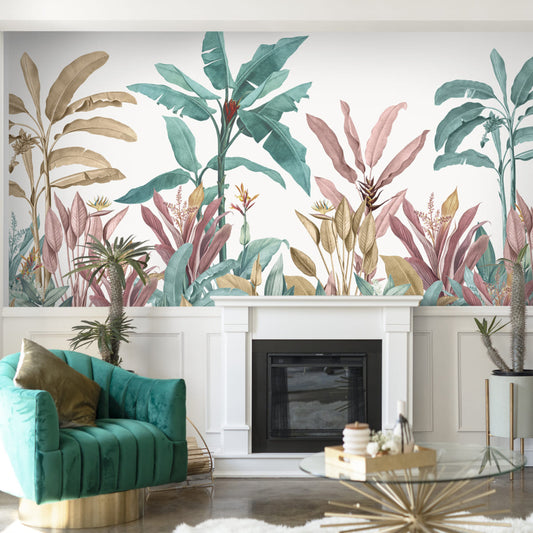 Tropical Tress Wallpaper | Multiple Options Soft feel