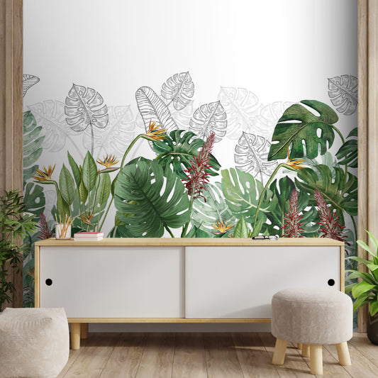 Charm Nature Theme Based Tropical Wallpaper | Multiple Options Soft feel
