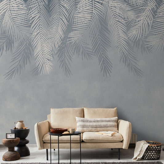 Hanging Tropical Leaves Design Wallpaper | Multiple Options Soft feel