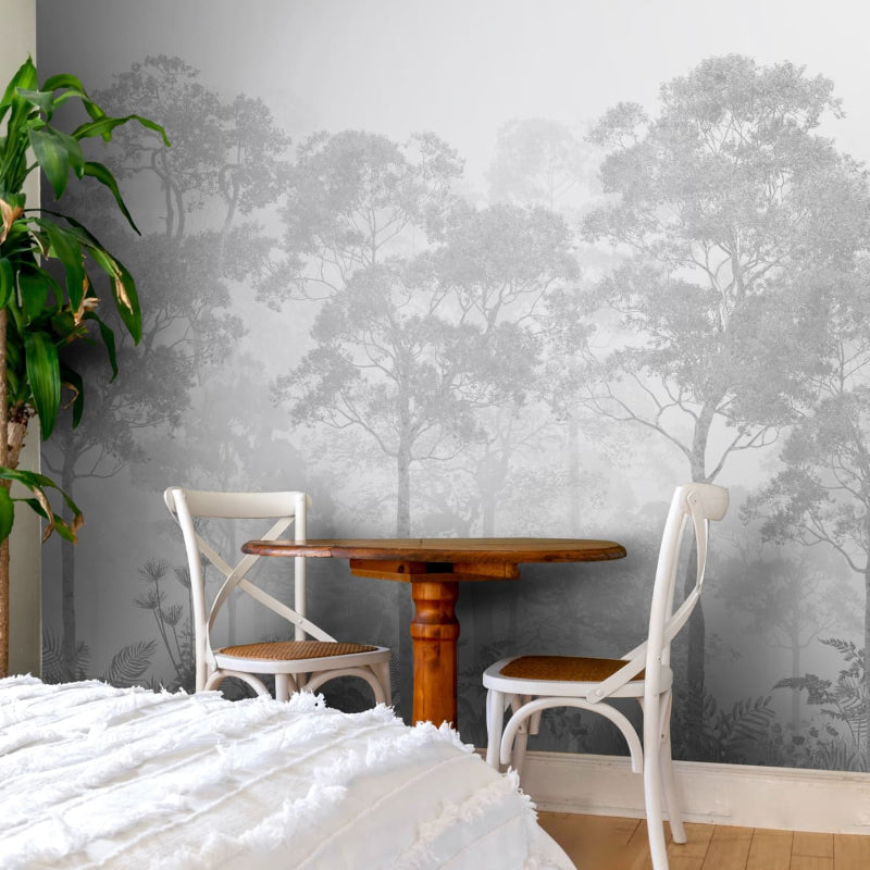 Grisaille Style Forest Theme Wallpaper | Multiple Options Soft feel