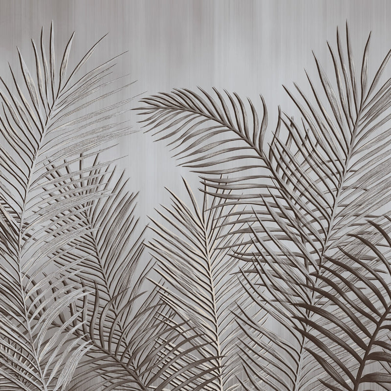 Tropical Leaves In Stuble Background Design Wallpaper | Multiple Options Soft feel