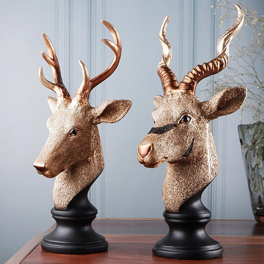 Salome Brown Premium Deer Figurine | Set Of 2 Default Title