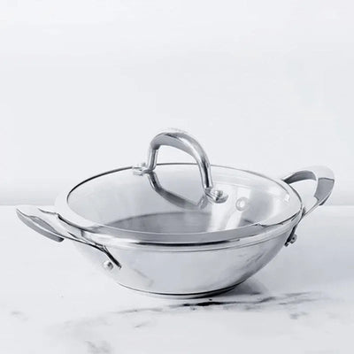 Nickel Free Stainless Steel Kadai | 9 Inch, 9.4 Inch, 10 Inch, 12 Inch 9 Inches