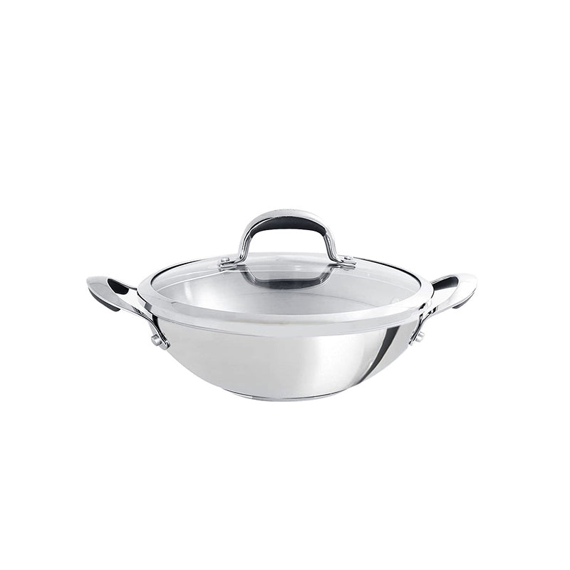 Nickel Free Stainless Steel Kadai | 9 Inch, 9.4 Inch, 10 Inch, 12 Inch 10 Inches