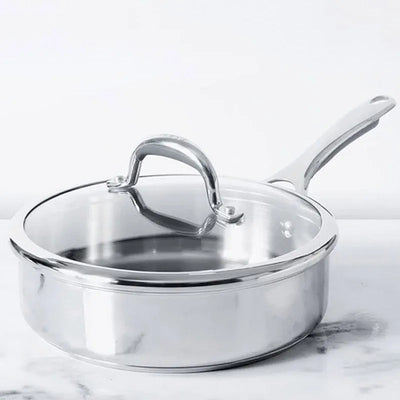 Durable Stainless Steel Sautepan | 9.4 Inch Default Title