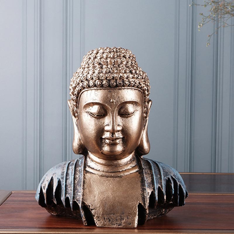 Irene Premium Brown Buddha Figurine For Meditation And Peace | 7 inch, 8.5 inch 8.5 Inches