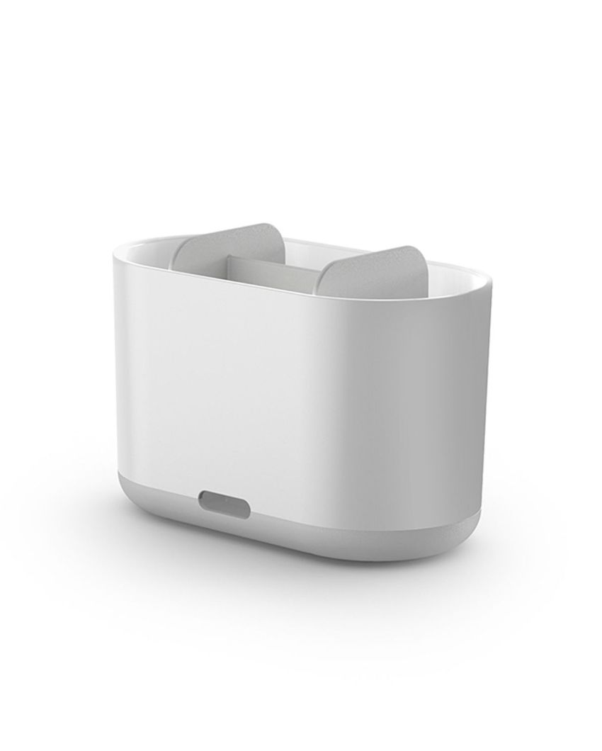 Elegant Design Duo White Shade Toothbrush Holder | 4 x 7 x 5 inches