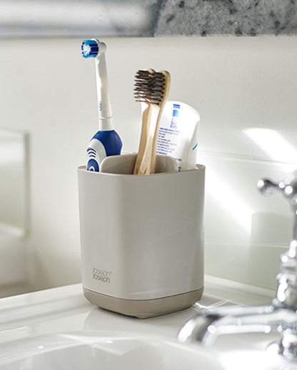 Beautiful Design Off-White Shade Toothbrush Holder | 4 x 5 inches