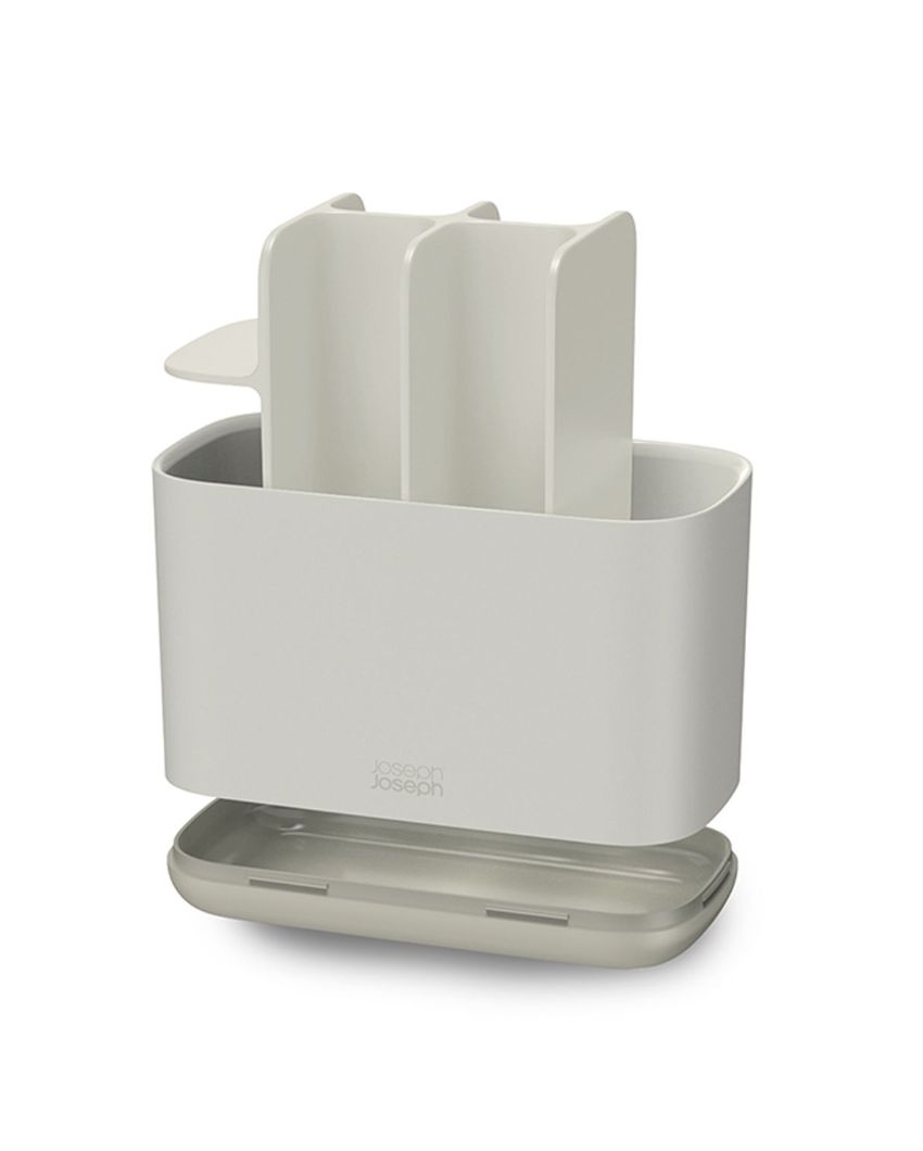 Elegant Off-White Matt Finish Large Toothbrush Holder | 4 x 7 x 5 inches