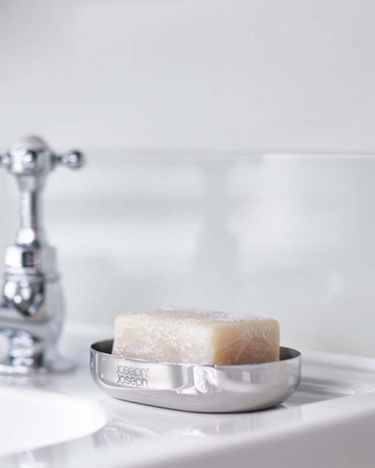 Luxe Quick-Drain Stainless Steel Soap Dish