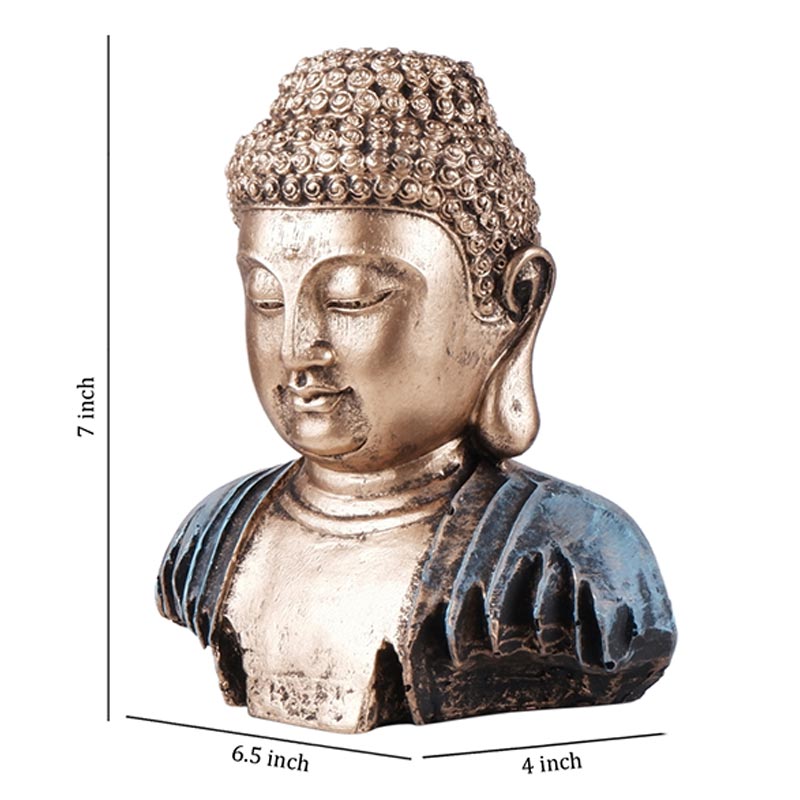 Irene Premium Brown Buddha Figurine For Meditation And Peace | 7 inch, 8.5 inch 7 Inches