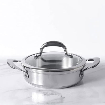 Stainless Steel Sauteuse | 8 Inch, 9 Inch, 11 Inch 8 Inches