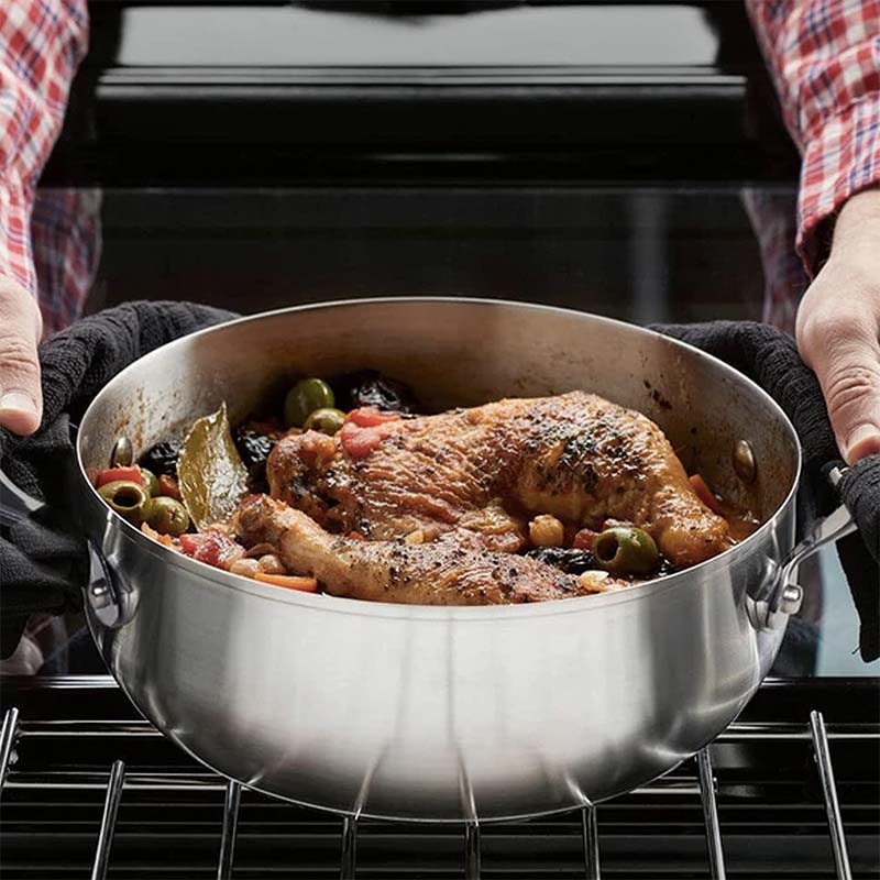 Stainless Steel Sauteuse | 8 Inch, 9 Inch, 11 Inch 8 Inches