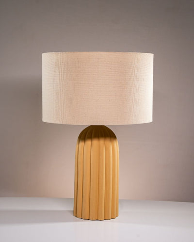 Modern Living Ceramic Chic Yellow Lamp | 20 x 14 x 14 inches