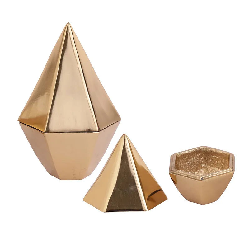 Sam Nickel Boxes | Set Of 2 | Multiple Colors Gold