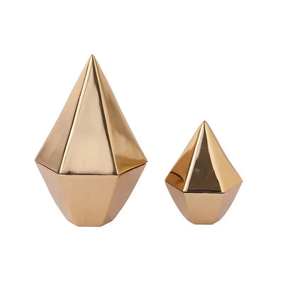 Sam Nickel Boxes | Set Of 2 | Multiple Colors Gold