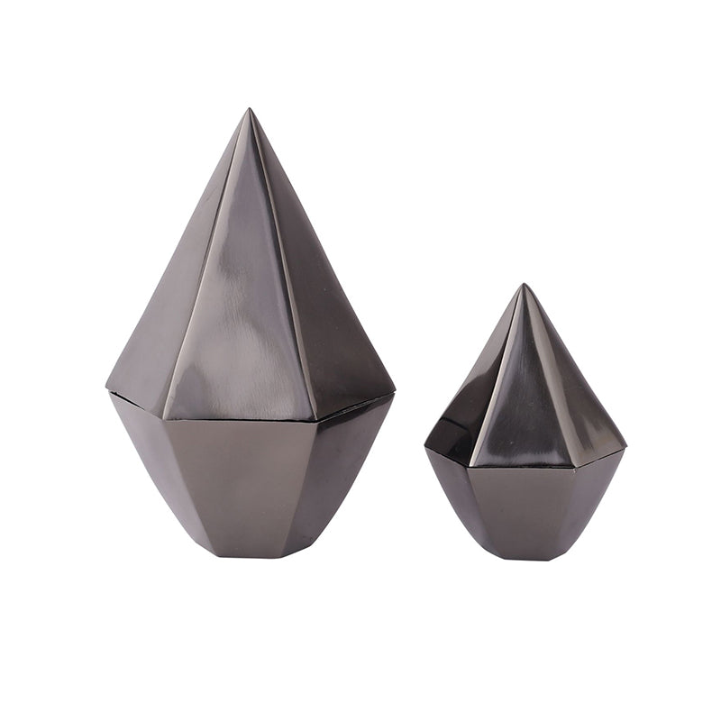 Sam Nickel Boxes | Set Of 2 | Multiple Colors Black