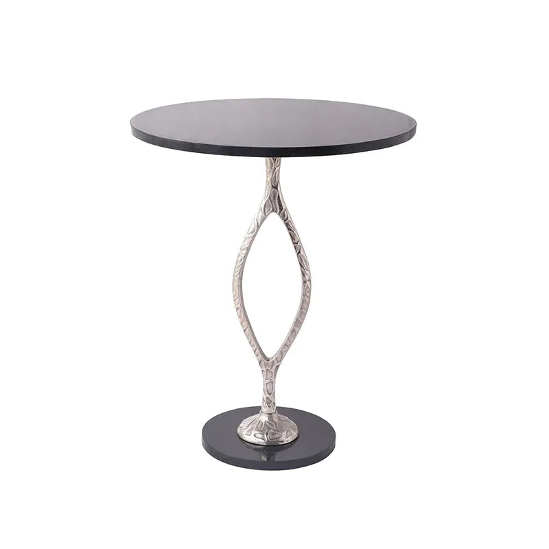 Round Marble Table | Multiple Colors Silver