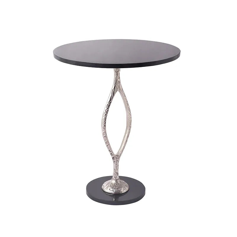 Round Marble Table | Multiple Colors Silver