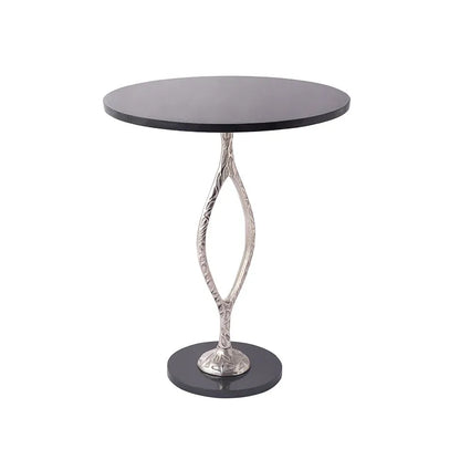 Round Marble Table | Multiple Colors Silver