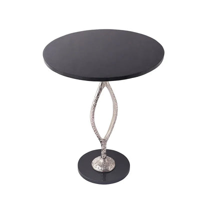 Round Marble Table | Multiple Colors Silver