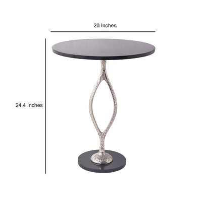 Round Marble Table | Multiple Colors Silver