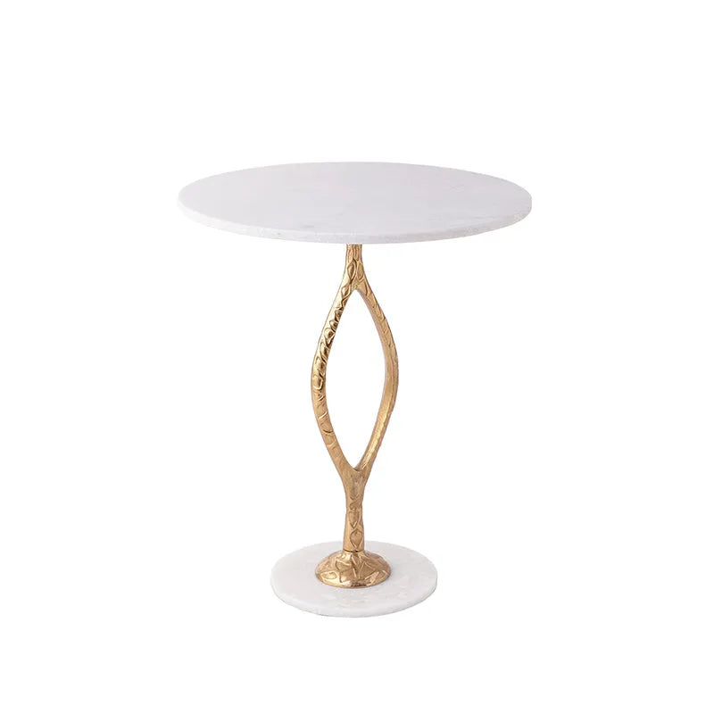 Round Marble Table | Multiple Colors Gold