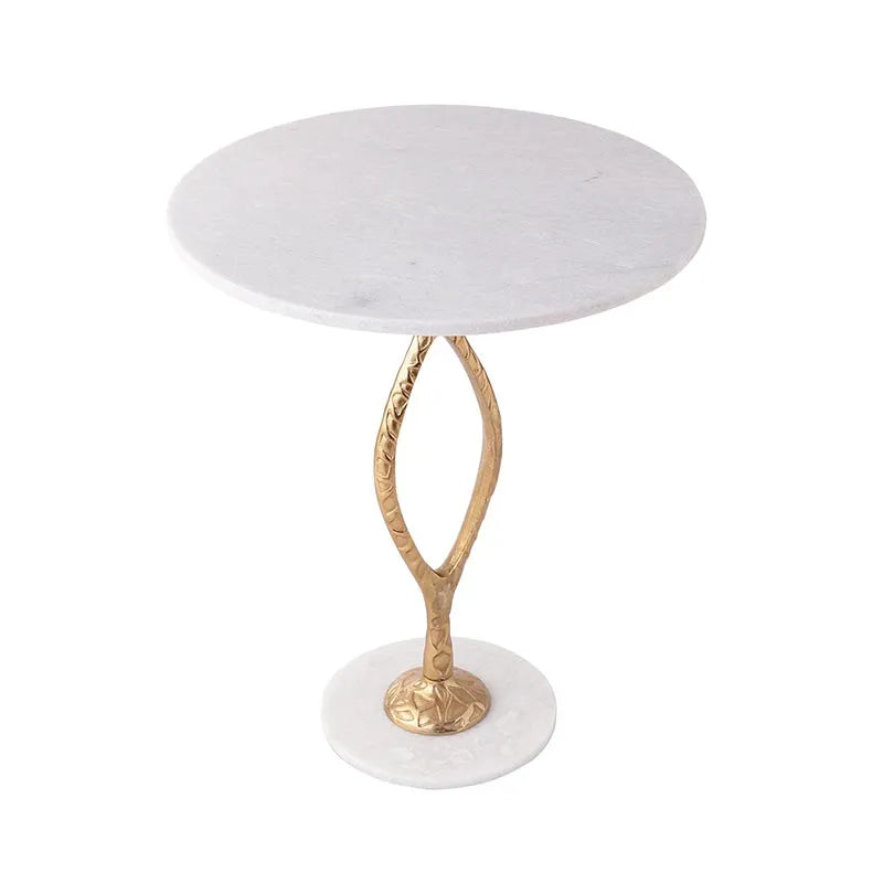 Round Marble Table | Multiple Colors Gold