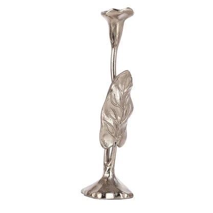 Small Jules Leaf Candle Holder | Multiple Colors Silver