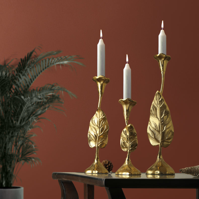 Jules Candle holders | Set of 3 Gold