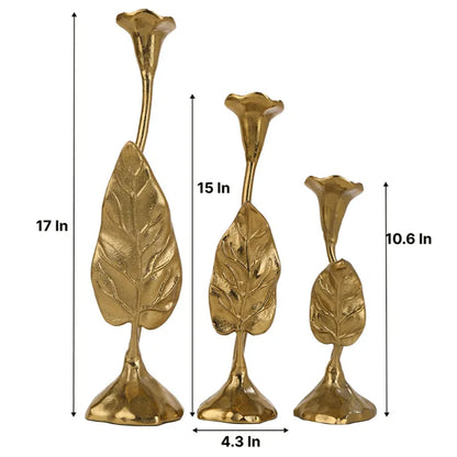 Jules Candle holders | Set of 3 Gold