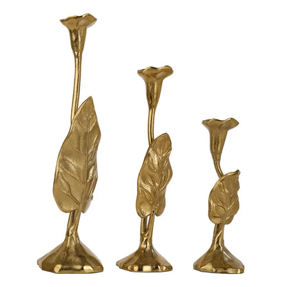 Jules Candle holders | Set of 3 Gold