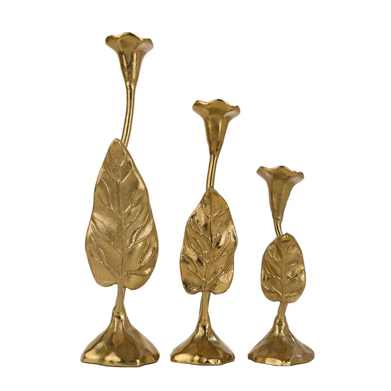 Jules Candle holders | Set of 3 Gold