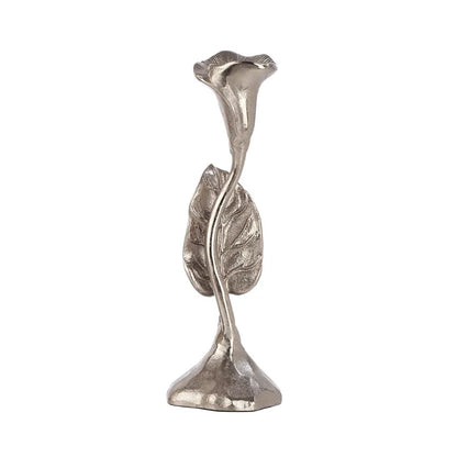 Medium Jules Leaf Candle Holder | Multiple Colors Silver