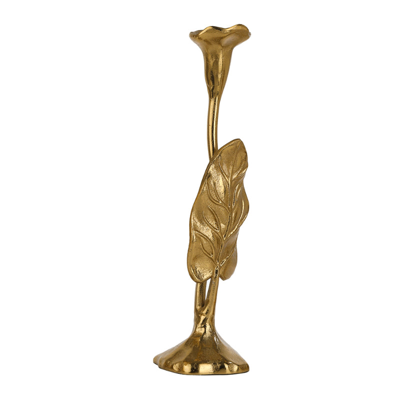 Medium Jules Leaf Candle Holder | Multiple Colors Gold