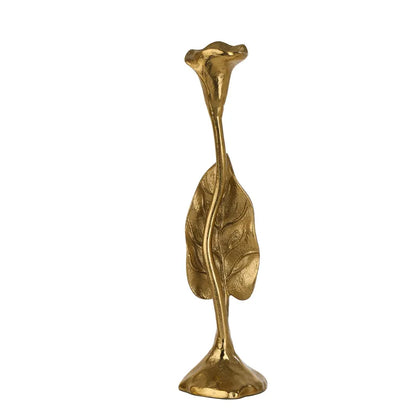 Medium Jules Leaf Candle Holder | Multiple Colors Gold