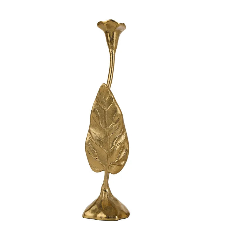 Large Jules Leaf Candle Holder | Multiple Colors Gold