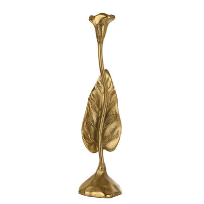 Large Jules Leaf Candle Holder | Multiple Colors Gold