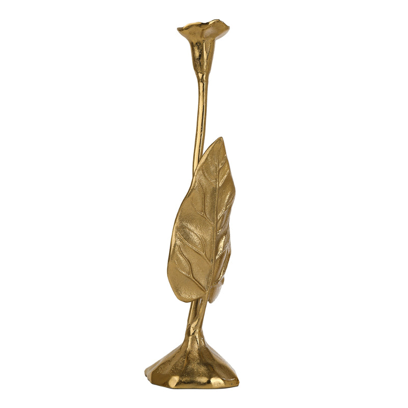 Large Jules Leaf Candle Holder | Multiple Colors Gold