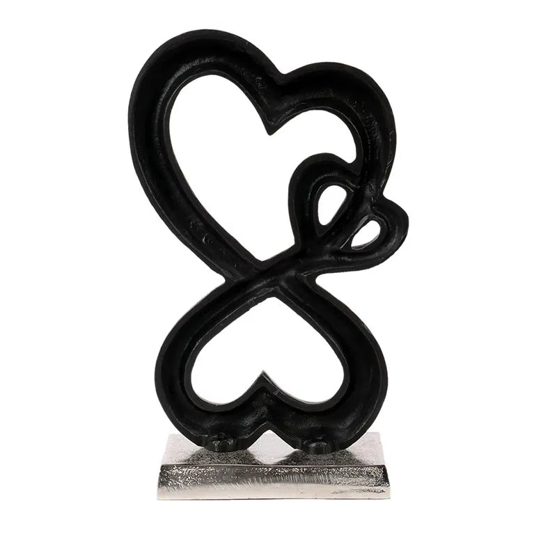 Aluminium Family Heart Small Sculpture | Multiple Colors