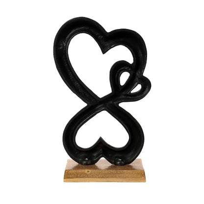 Aluminium Family Heart Small Sculpture | Multiple Colors