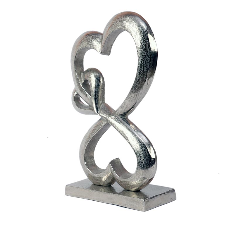 Aluminium Family Heart Large Sculpture - Dusaan